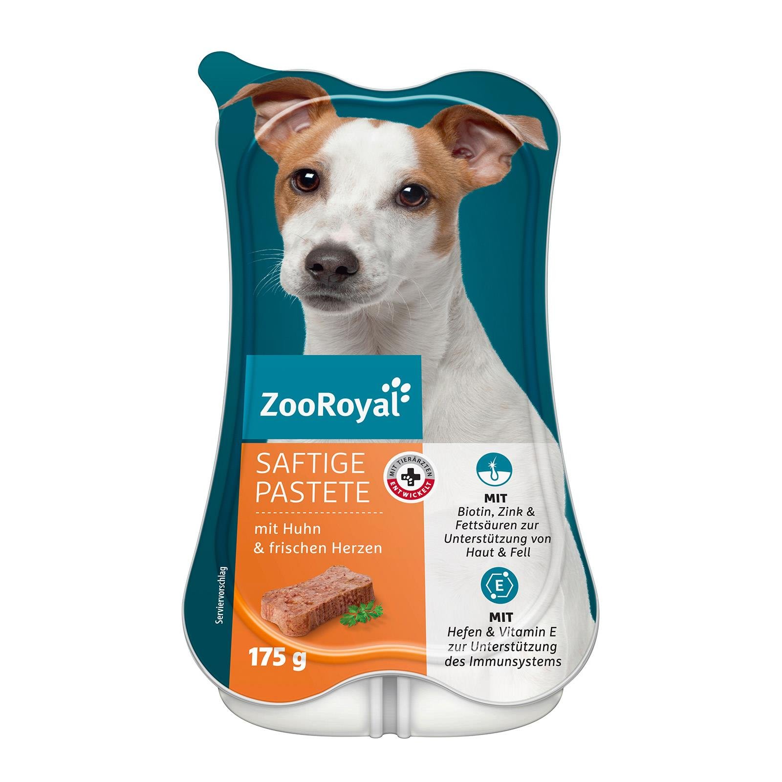 ZooRoyal Saftige Pastete mit Huhn & frischem Herz