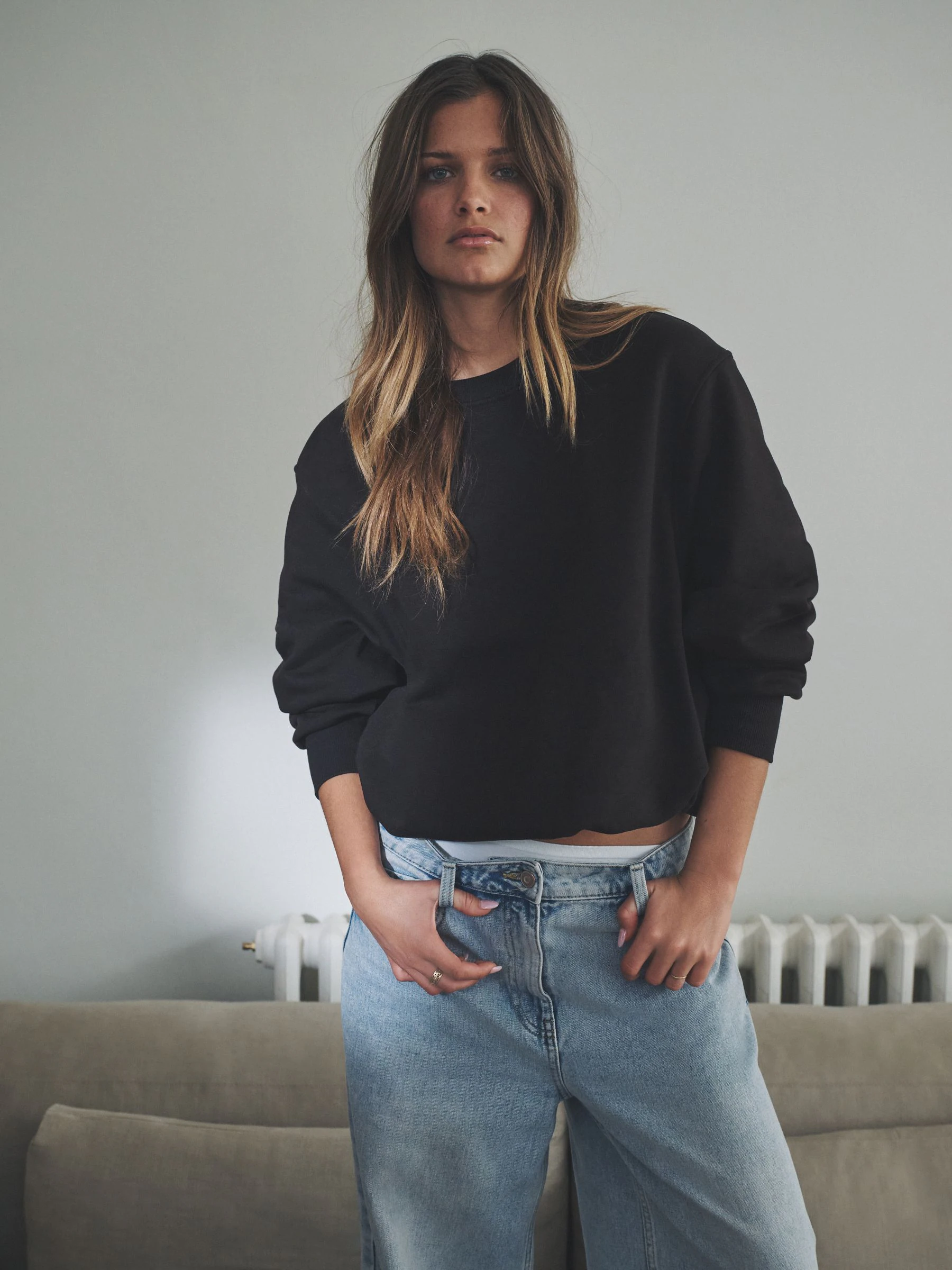 The Set 2 Pack Bubble Hem Sweatshirt