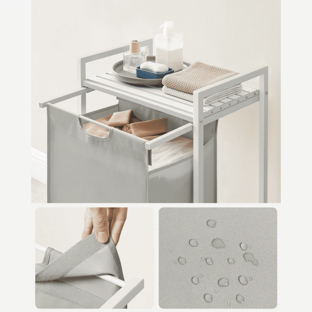 Calicosy - Wasmand 1 uitschuifbaar compartiment - H76 cm