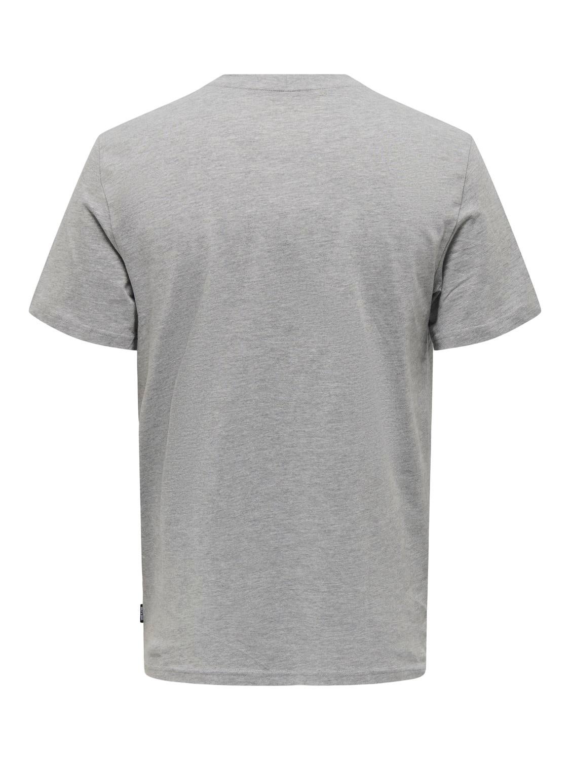 ONSBERKELEY T-shirt Light Grey Melange