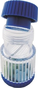 SUNDO Tablettenmörser Schraubdeckel blau-transparent