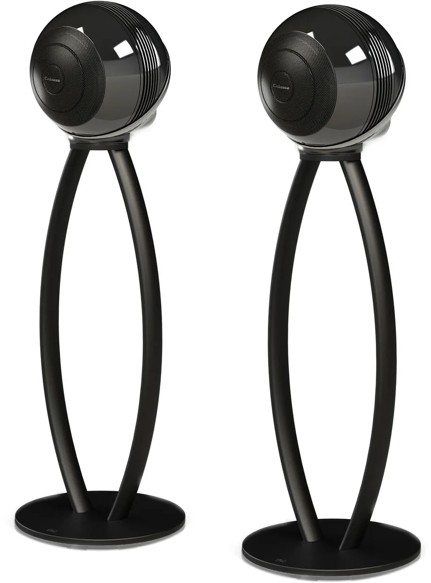 Cabasse The Pearl Akoya Noir   pied Akoya Noir Enceintes sans fil hi-fi