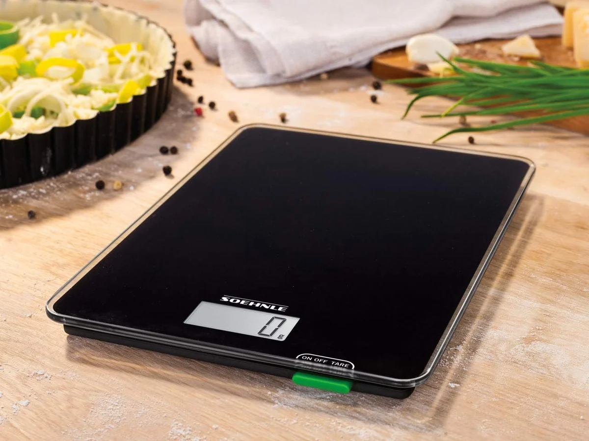 Balance de cuisine électronique avec fonction Tare jusqu'à 5 kg noir S
