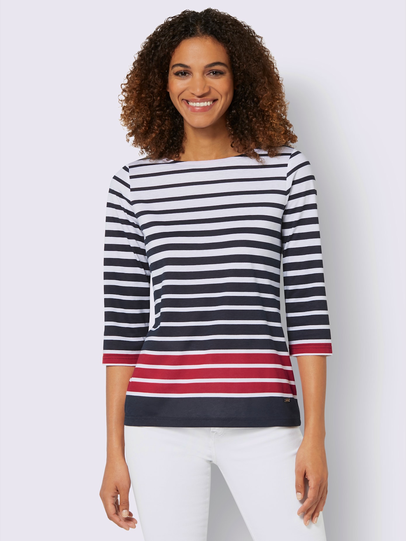 T-shirt à rayures 50% coton
