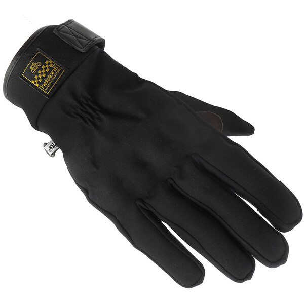 Helstons - Gants Justin Hiver Stretch-Cuir Noir / Marron