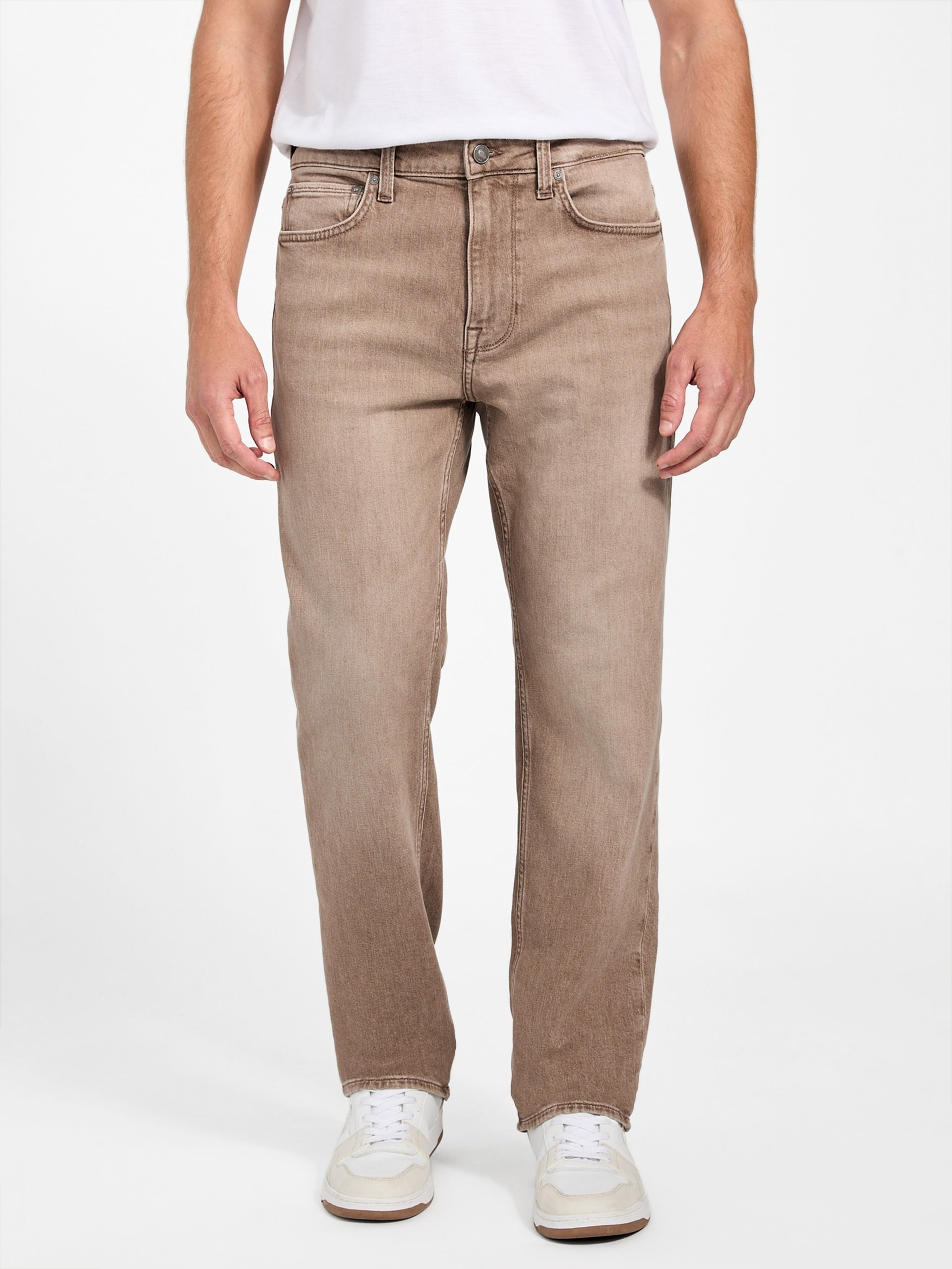 Calça jeans reta Eco Mason de corte regular
