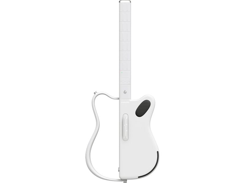 LAVA MUSIC E-Gitarre Genie weiss Sample-basierte saitenlose Smart-Gitarre