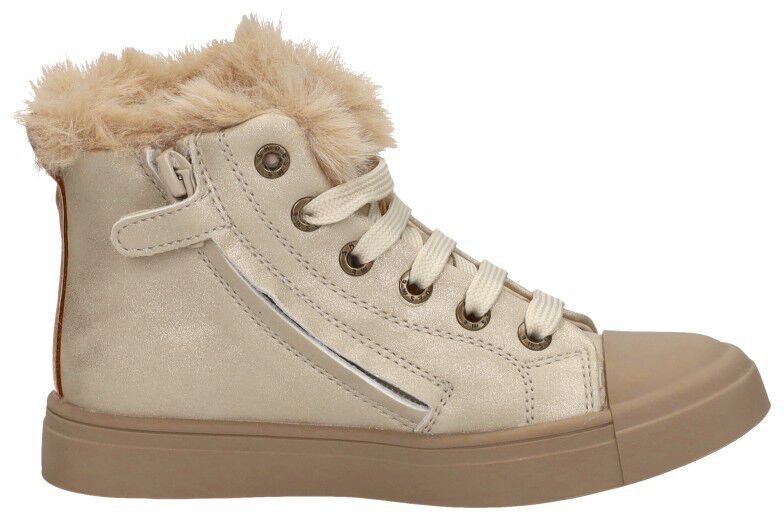 Shoesme Veterschoen hoog goudkleur