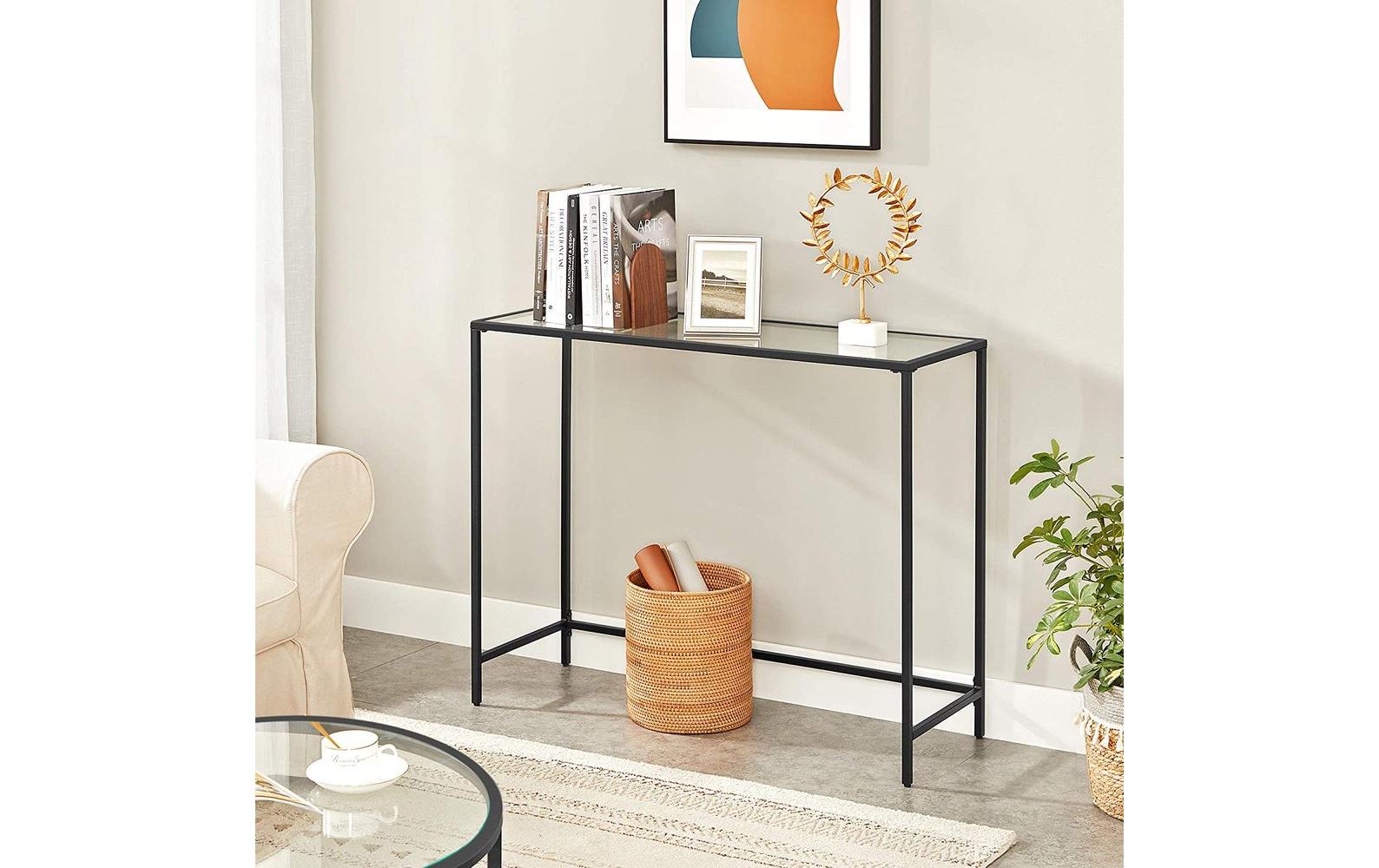 Konsolentisch 100 x 35 x 80 cm, SchwarzSideboard