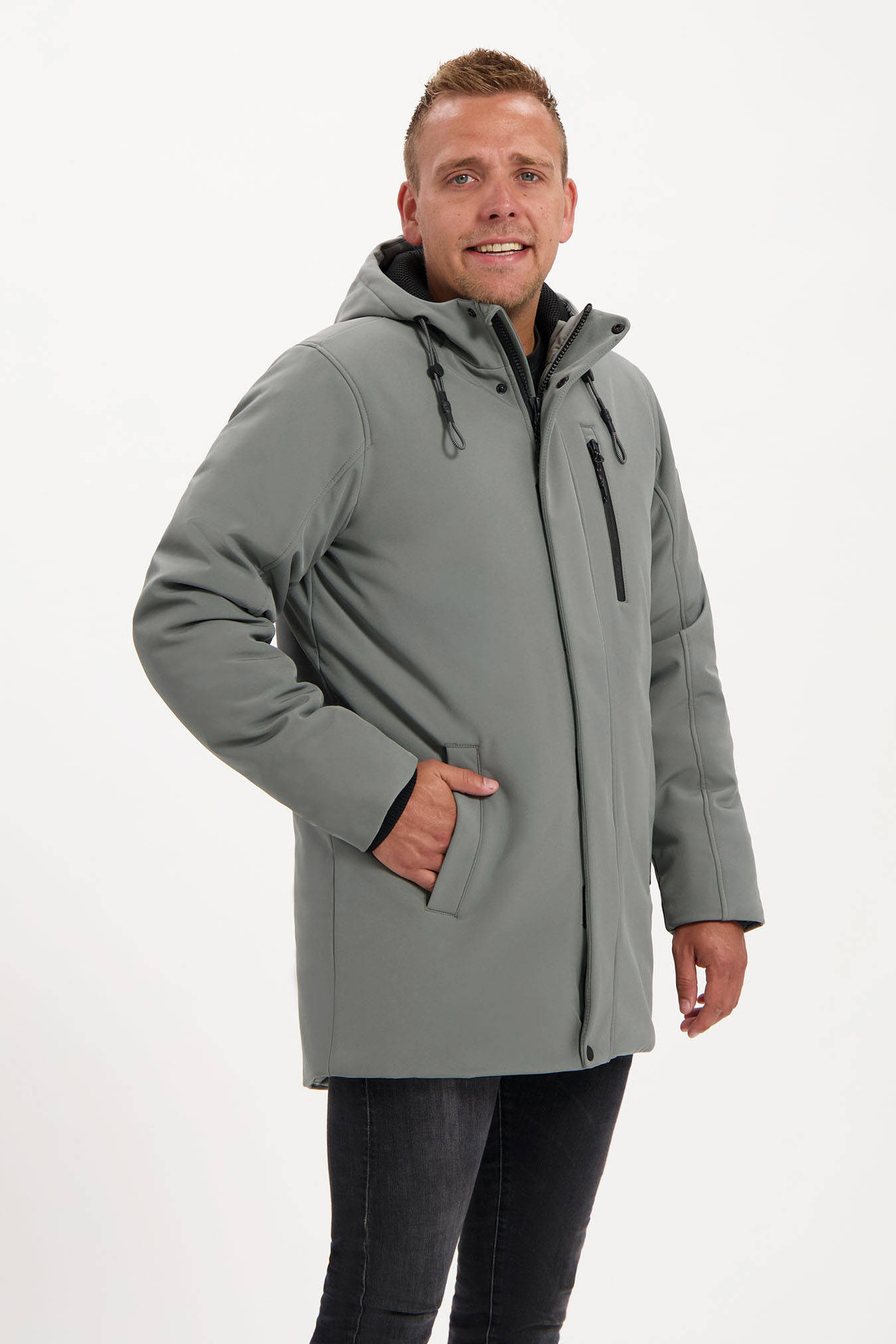 Kjelvik outdoor jas Alvar grijs