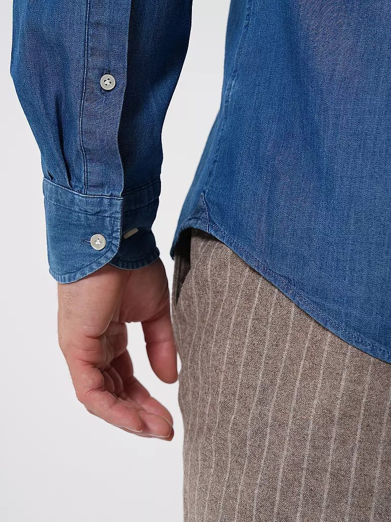 PROFUOMO Jeanshemd blau
