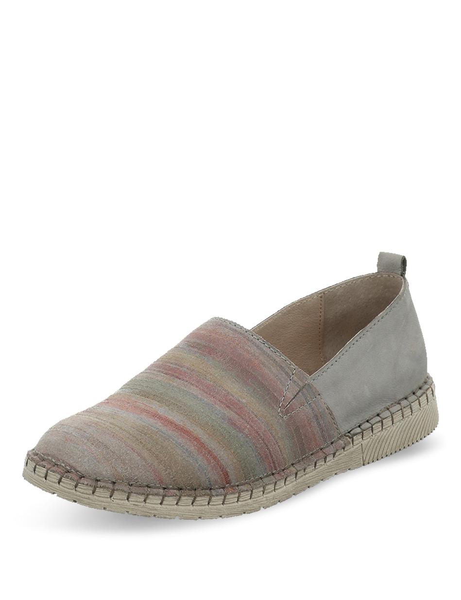 Slipper Sofie 02, graphit-kombi