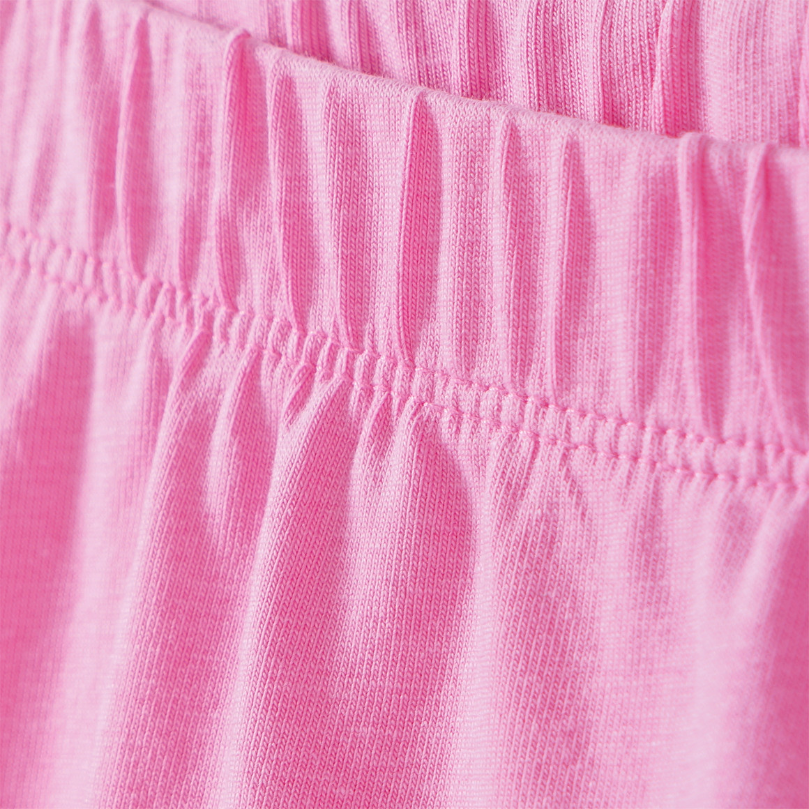 Famy 2 Mädchen Capri-Leggings im Basic-Look rosa / weiss