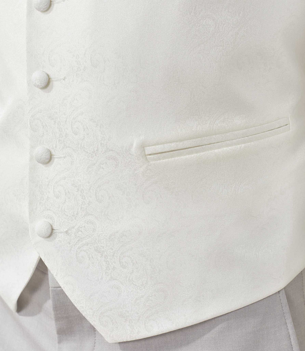 Gilet de costume écru 