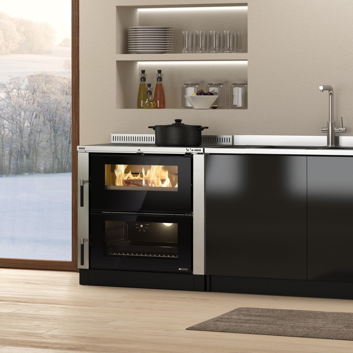 La Nordica 7016240 Verona XXL Küchenofen Edelstahl/A+