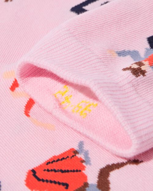 chaussettes let's dance rose