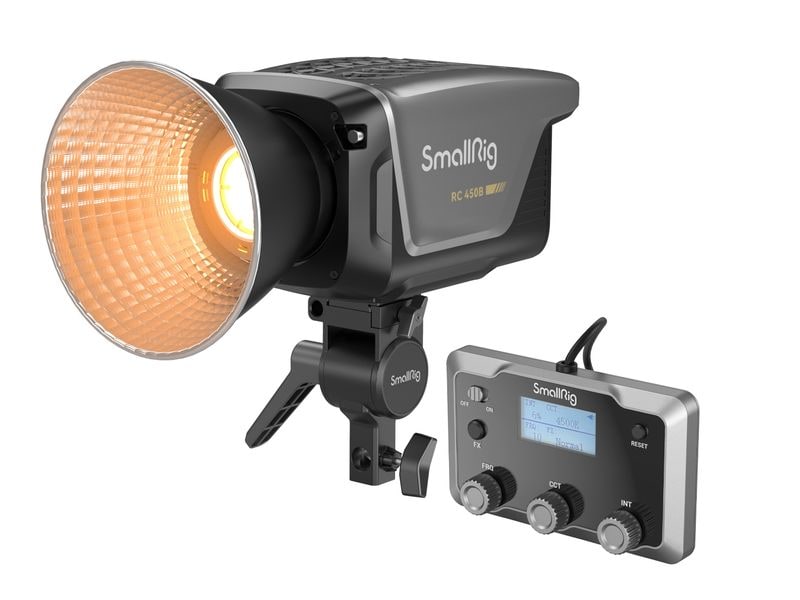 Smallrig Dauerlicht RC 450B COB LED mit Lichtsteuerpult Dimmbare leistungsstarke bicolor Videoleuchte
