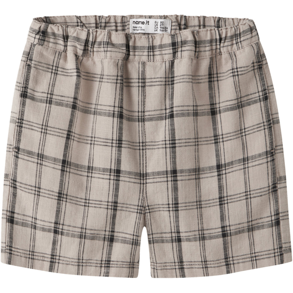 Køb Name It Chateau Gray Check Nmmhowie Nreg Shorts Box