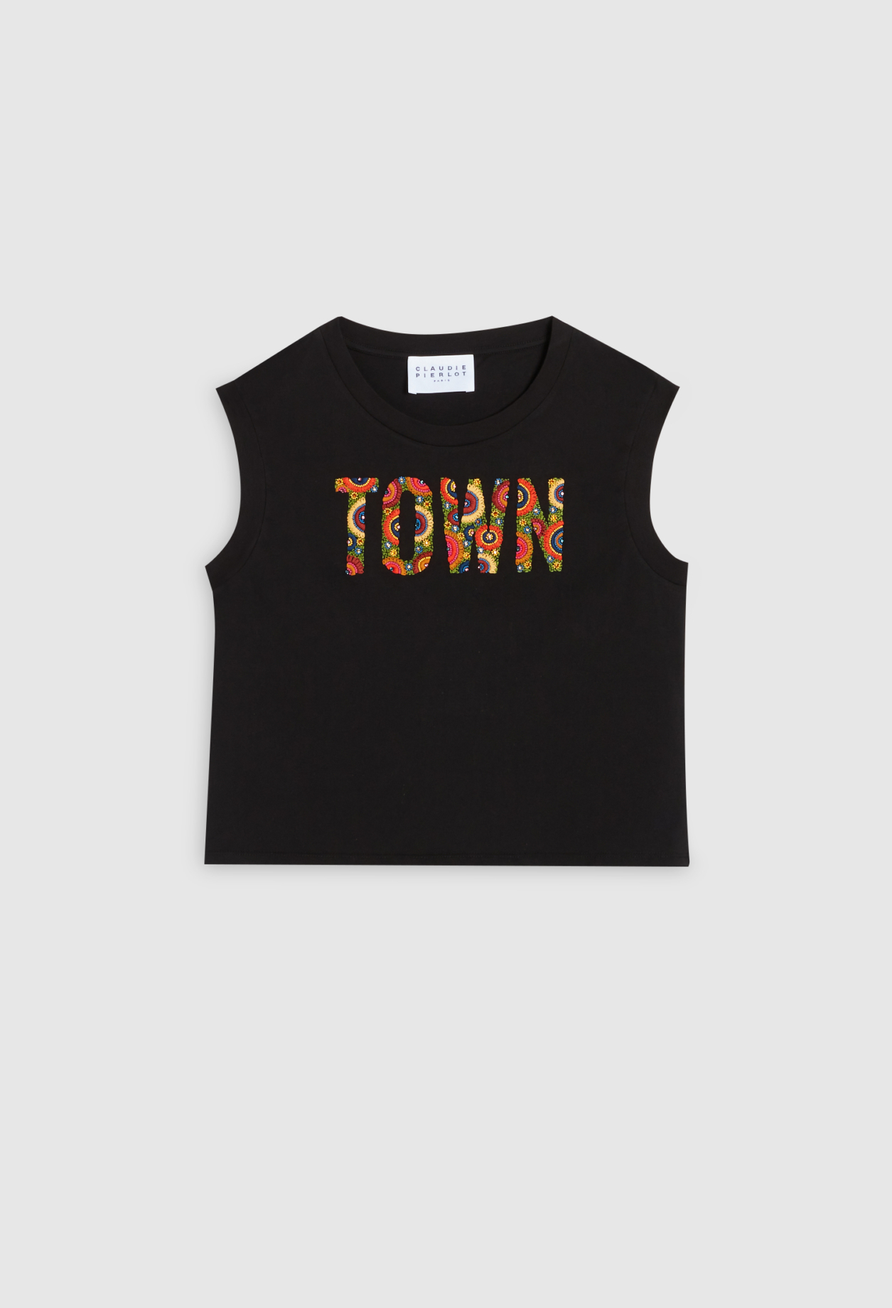 T-shirt brode en coton