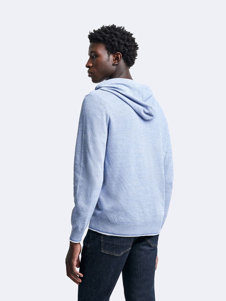 Cardigan à capuche en coton