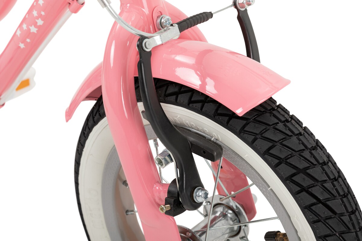 Actionbikes Kinderfahrrad Starlight 12 Zoll, Rosa, Stützräder, Fahrradkorb, Klingel, Kettenschutz (Classic)