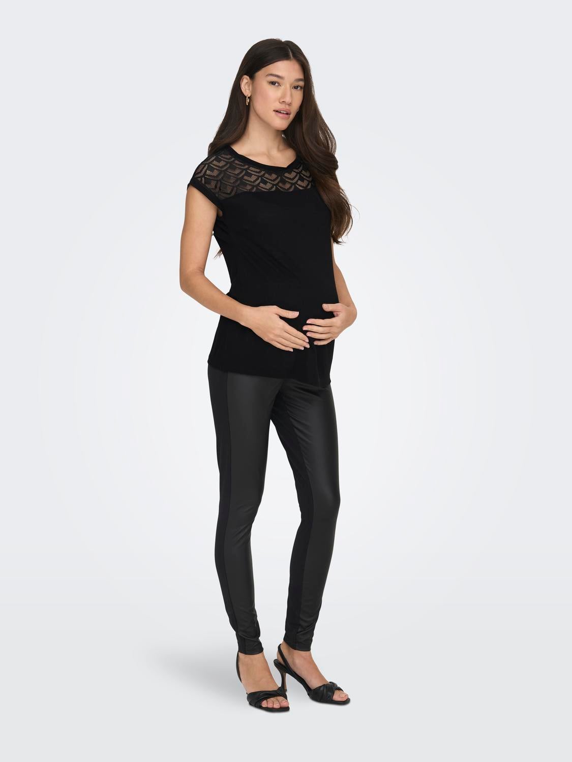 OLMNICOLE Top Black
