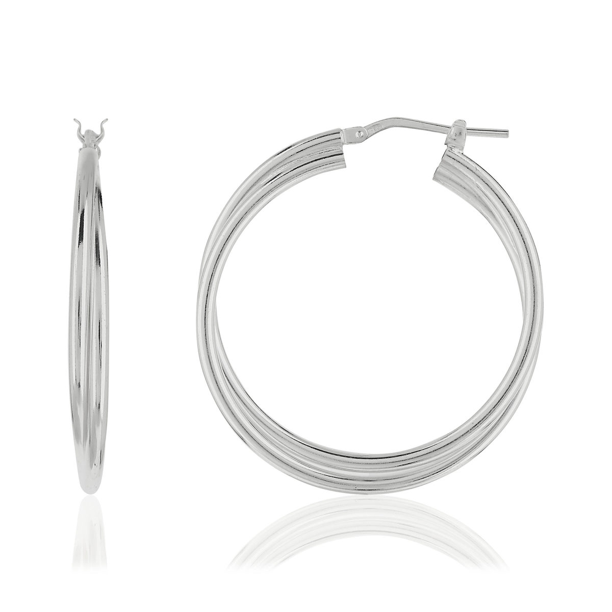 Créoles argent 925 30 mm