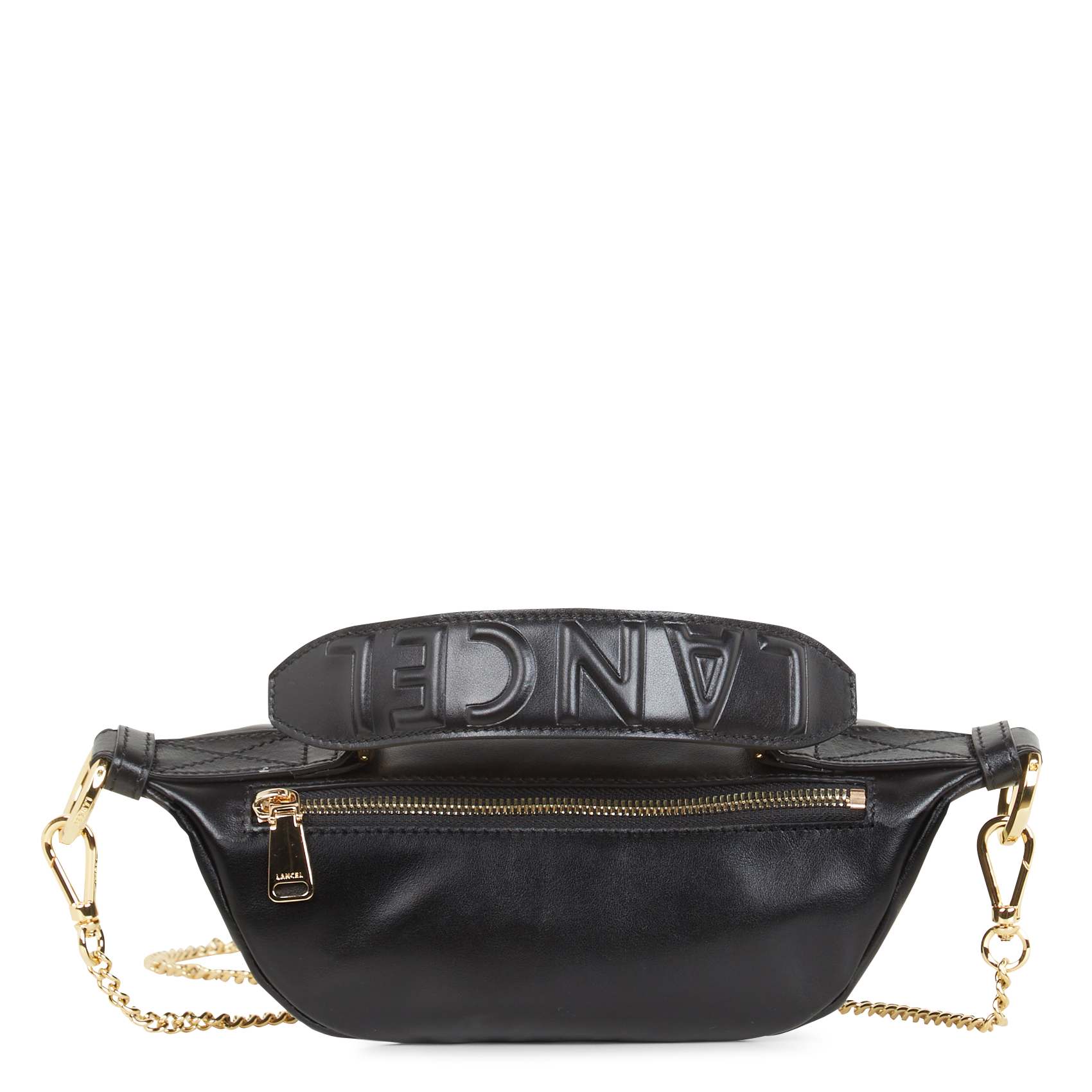 ORIGAMI MINI - Sac bandoulière en cuir| Noir
