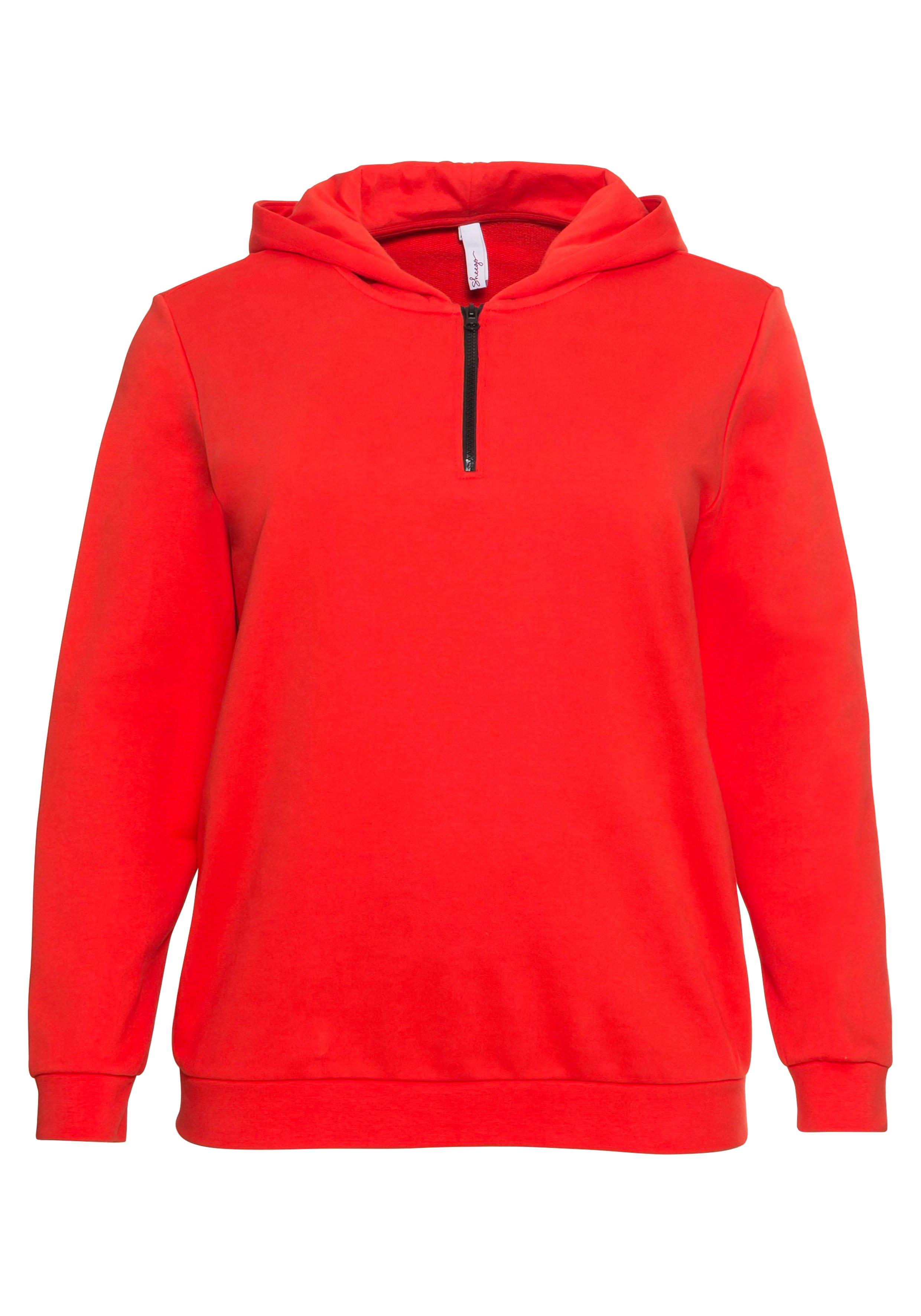 Sweatshirt mit Kapuze und Reißverschluss