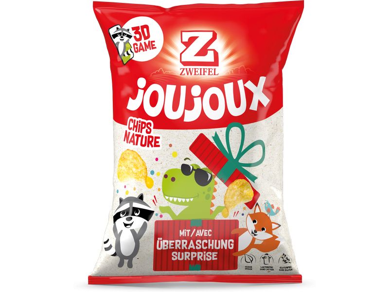 Zweifel Chips JouJoux Nature 42 g Kartoffel Chips mit würzig-salzigem Aroma