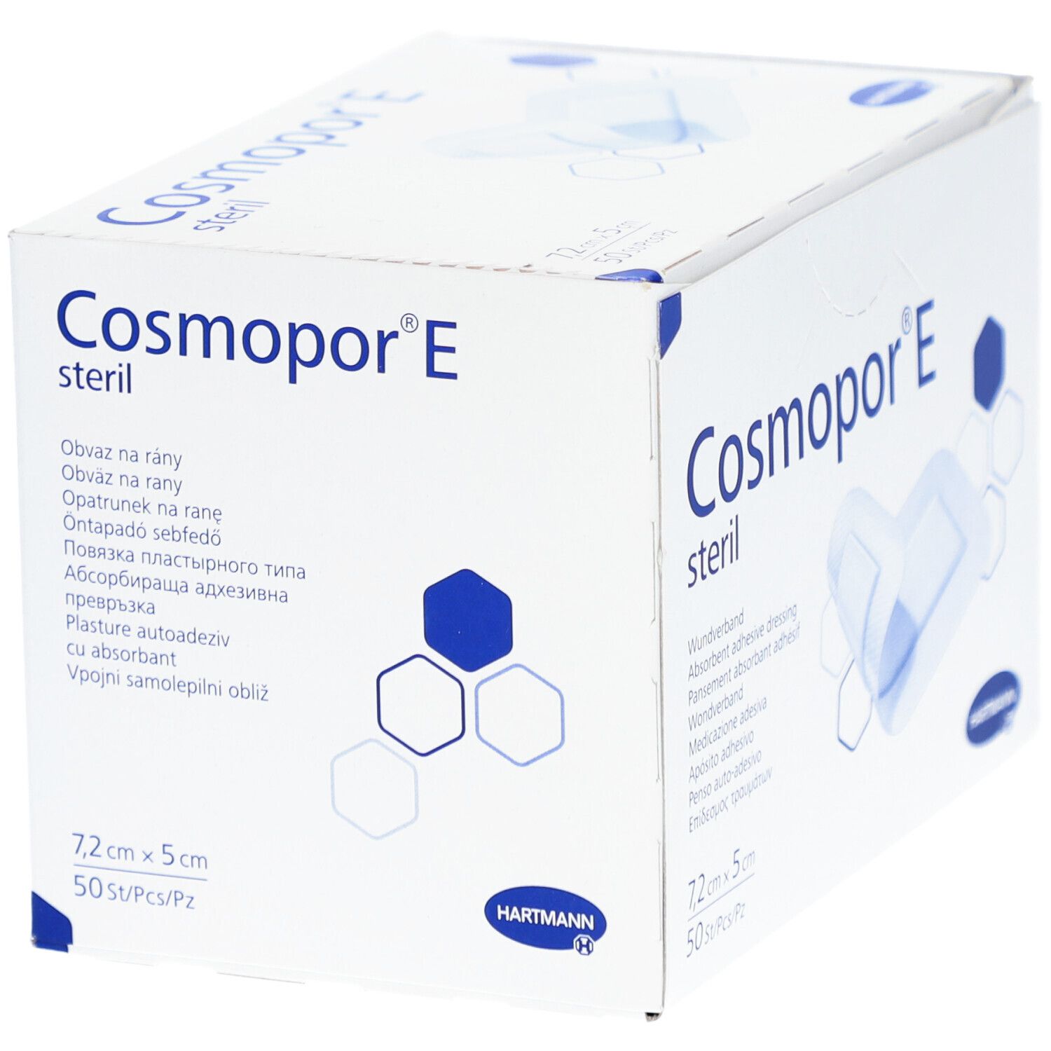 Hartmann Cosmopor® E Wundpflaster steril 50 Stück 7,2 x 5 cm