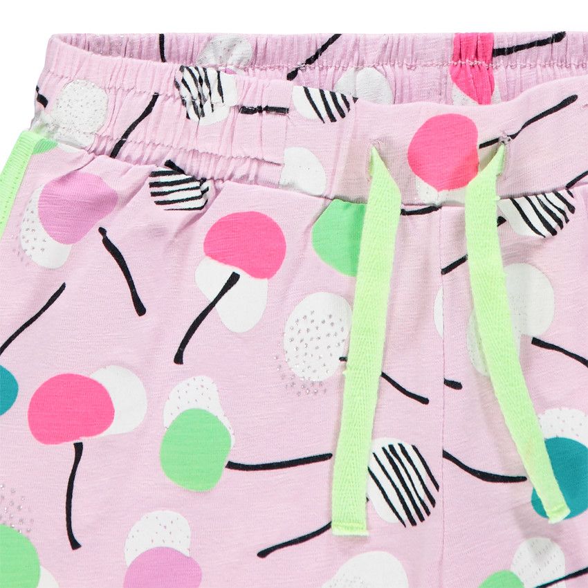 Short en jersey imprimé all-over - Lilas