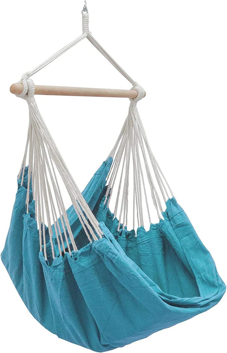 XXL Hangstoel Relaxstoel 185x130cm tot 150kg in Pacific Blue