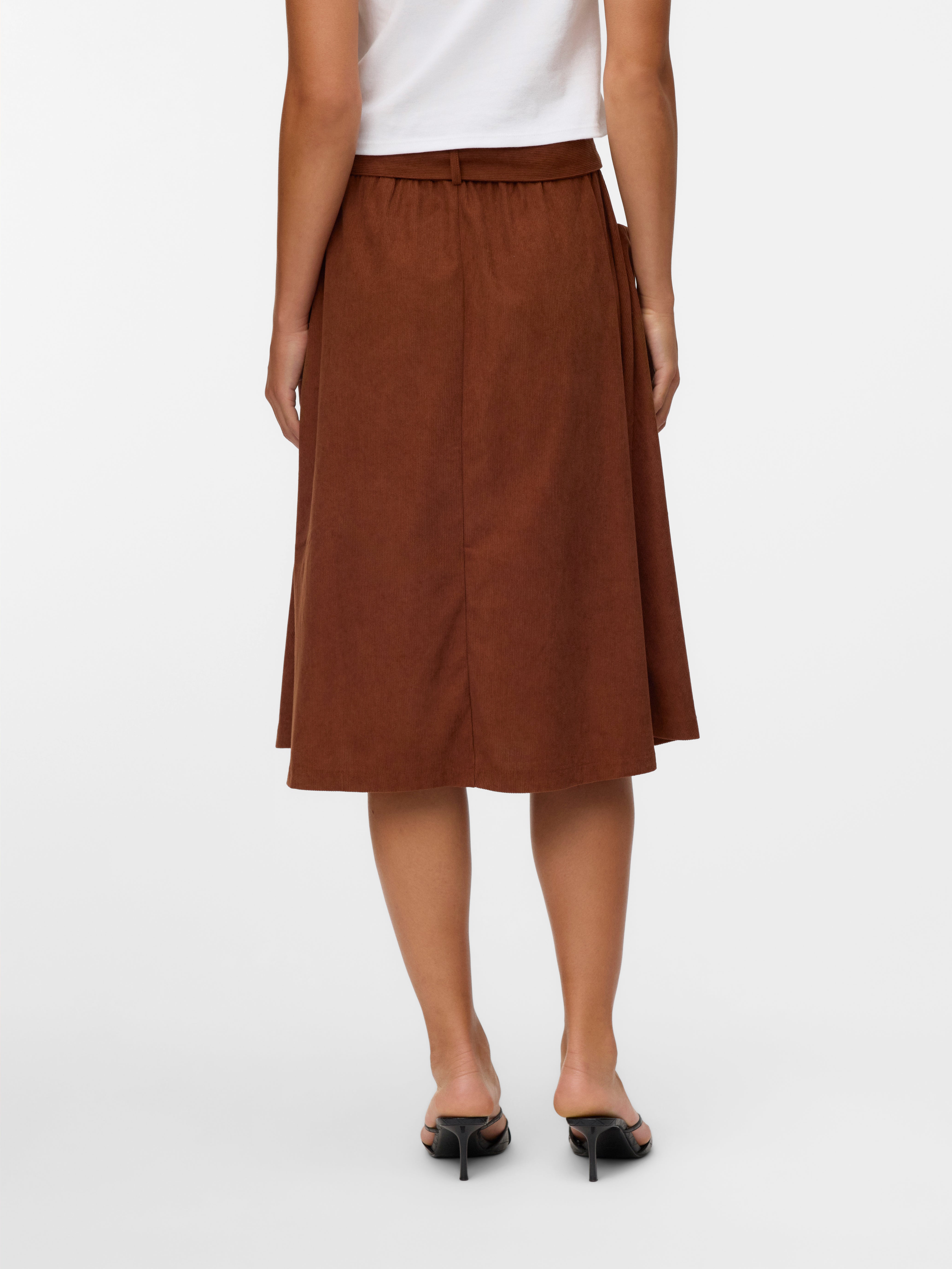 VMVILJA Corduroy High waist Midi-rok