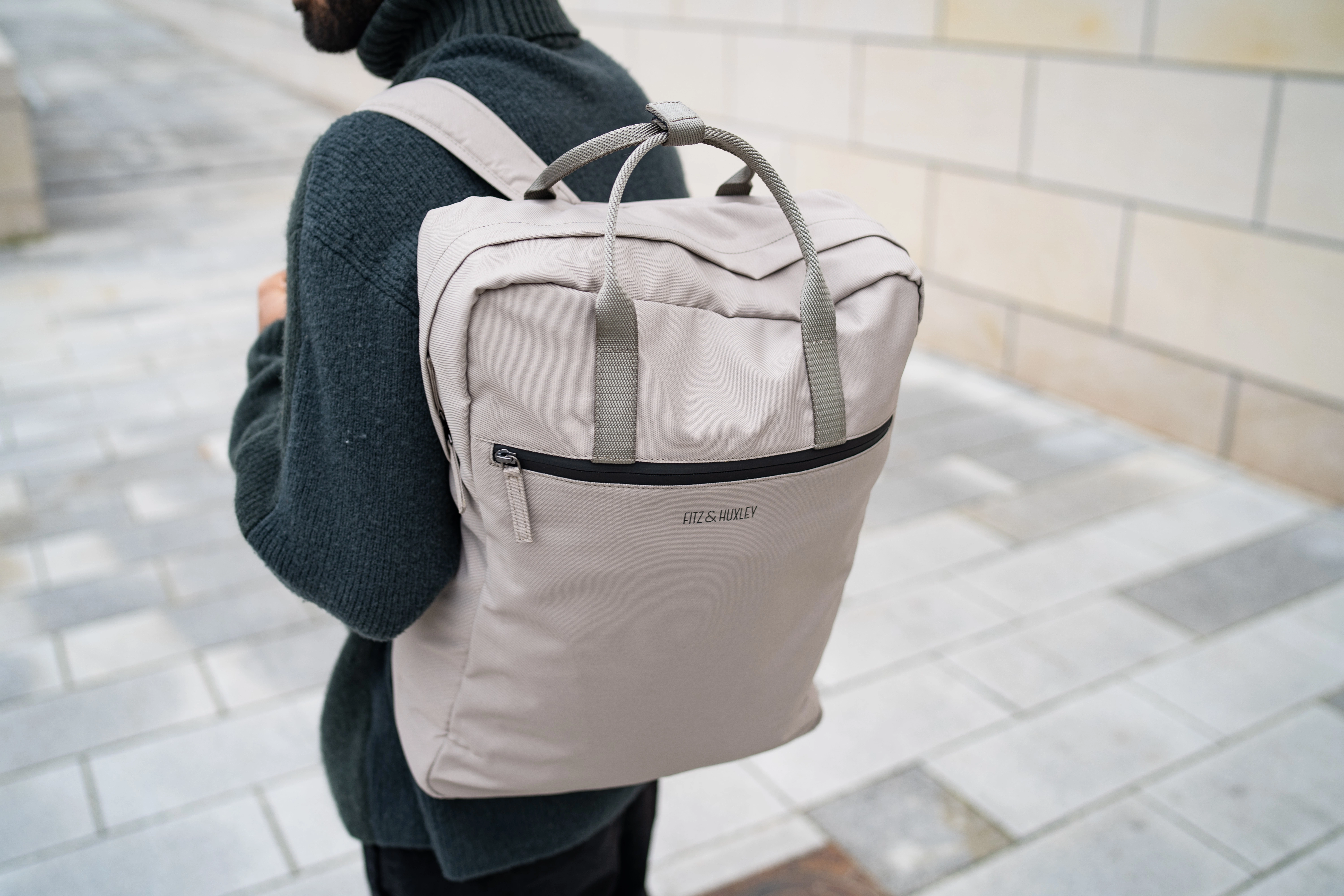 Fitz & Huxley Rucksack OCEAN 17l, hellgrau