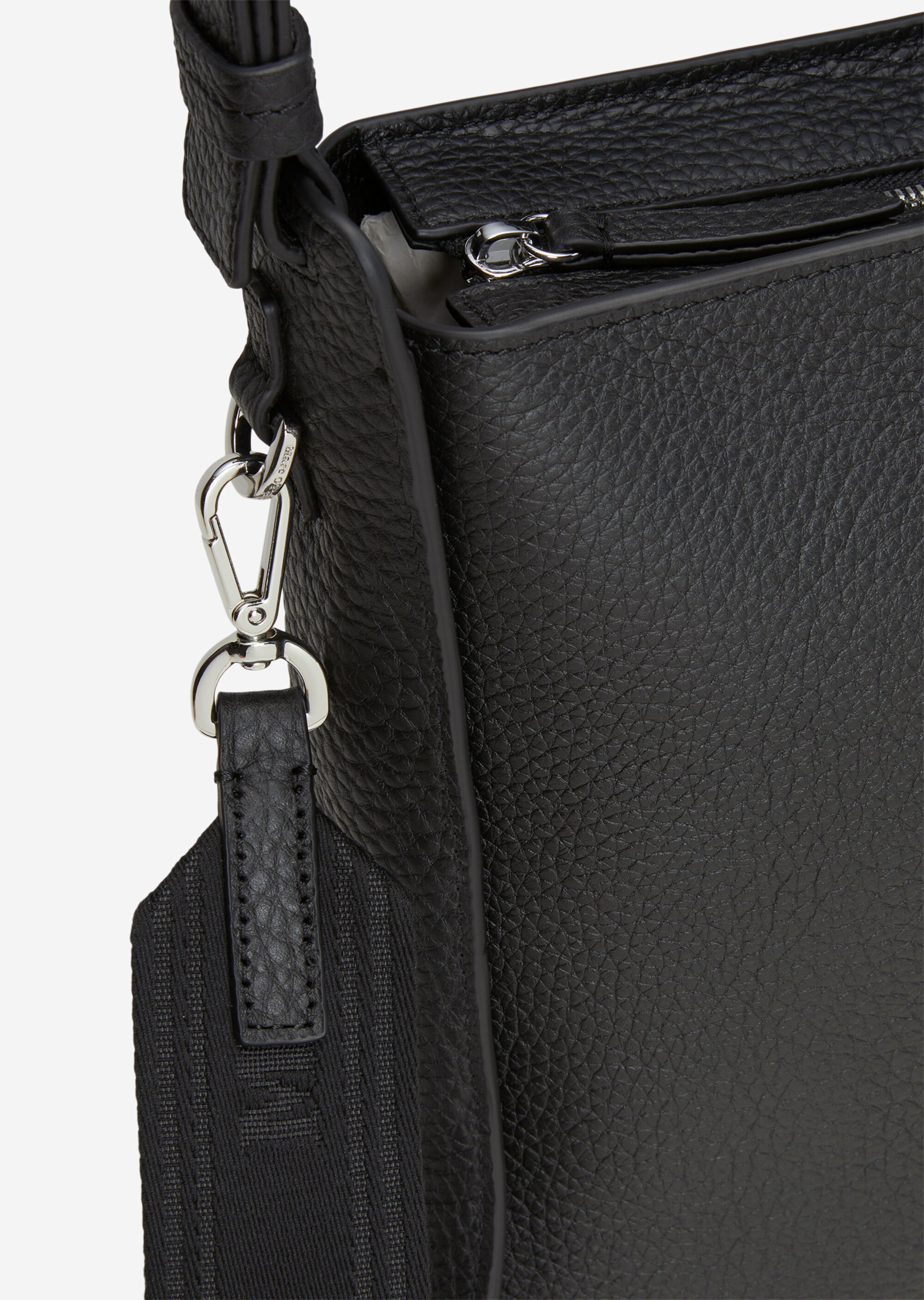 Hobo-Bag small aus genarbtem Rindsleder