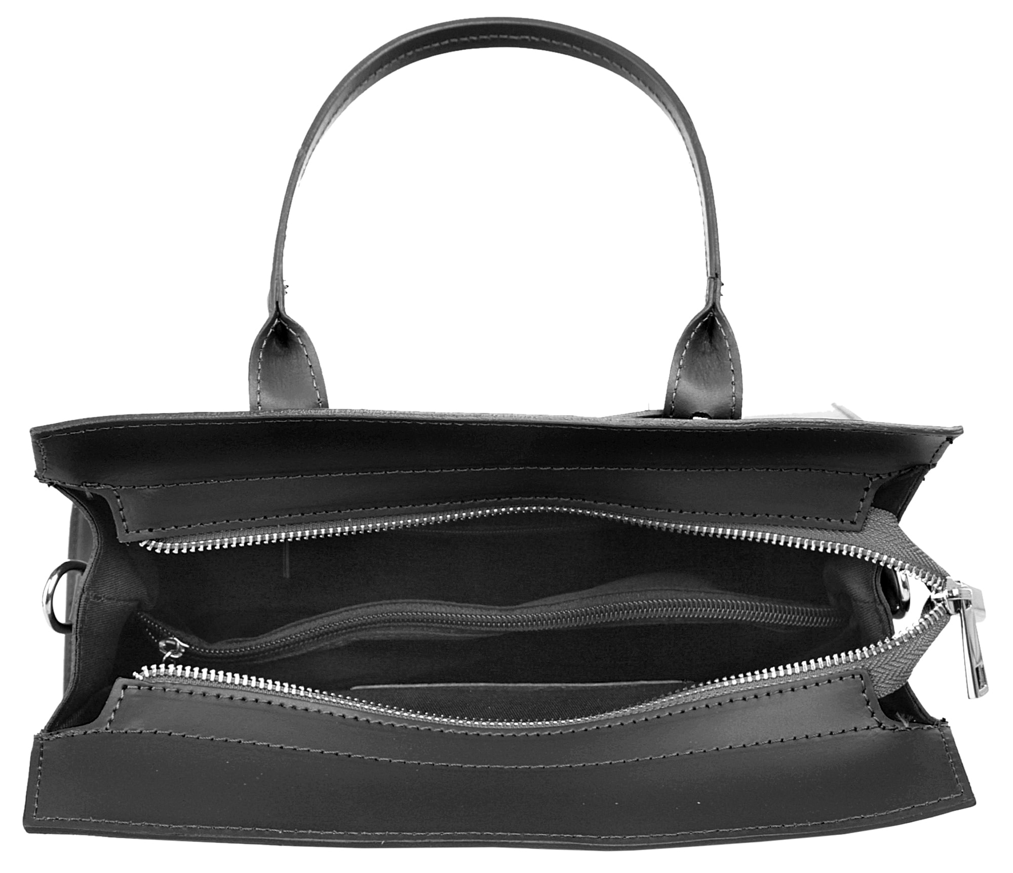 Cluty Henkeltasche echt Leder, Made in Italy