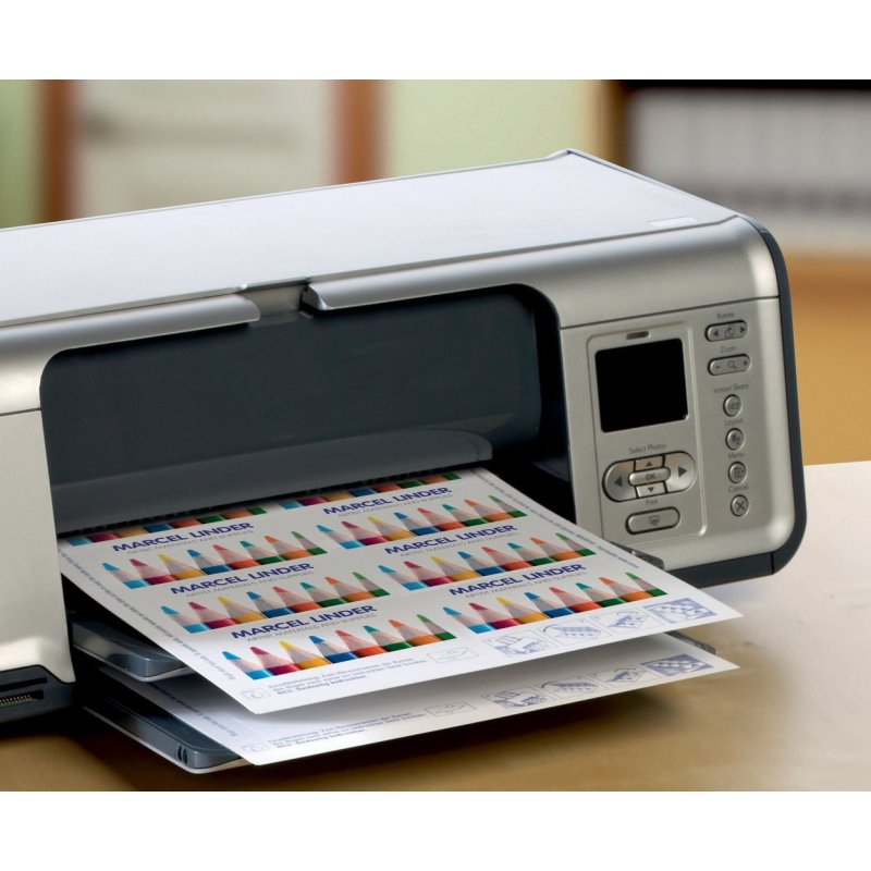Cartes de visite Quick&Clean, 270 g/m2, satin blanc