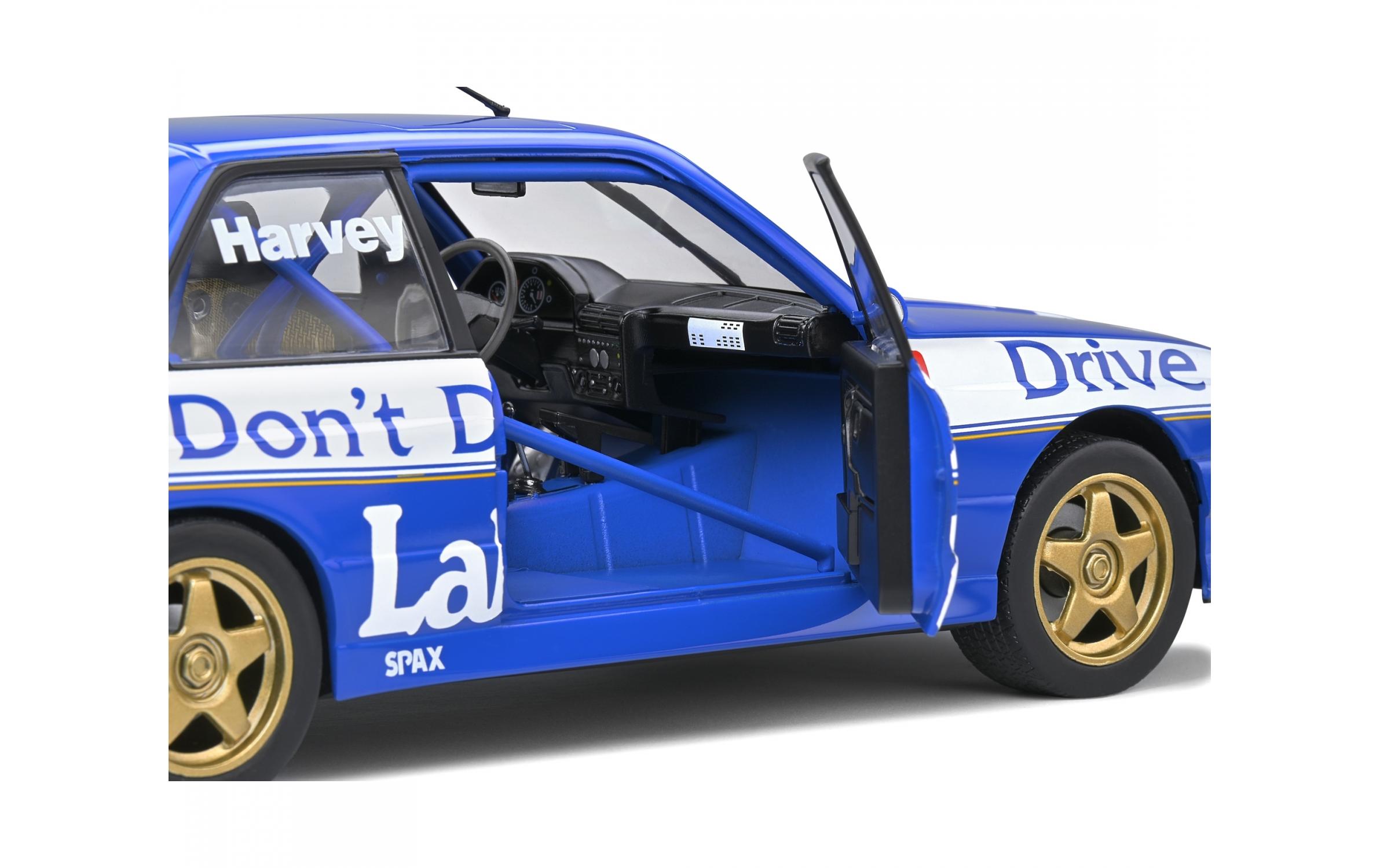 Rennwagen BMW E30 M3 #4 Blau 1:18BMW E30 M3 BTCC Sammlermodell im Massstab 1:18