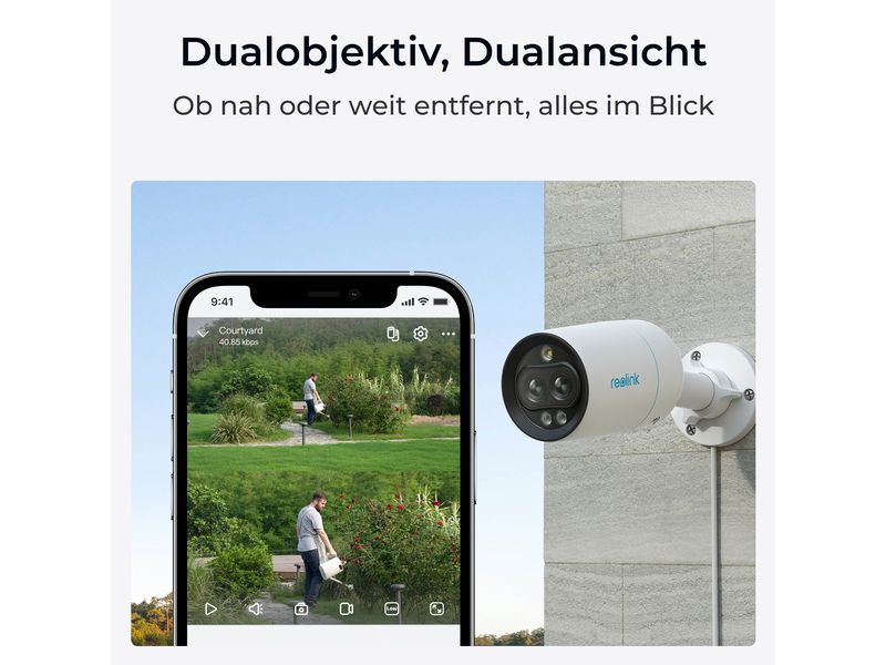 Reolink Netzwerkkamera P330M Outdoor PoE IP-Sicherheitskamera Innen und Aussen 3840 x 2160