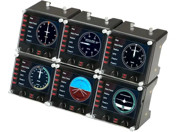 Saitek Pro Flight Instrument Panel - Instrumentpanel til flysimulator - kabling - for PC