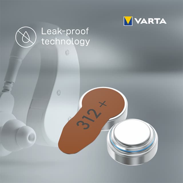 Varta 312 høreapparatsbatterier 7042216 (6-pk)