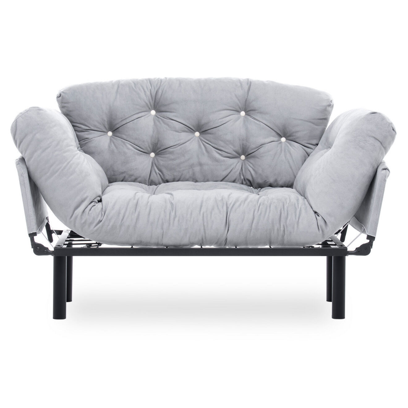 Atelier del Sofa Canapé 2 places convertible Nitta gris - 155x85x73 cm