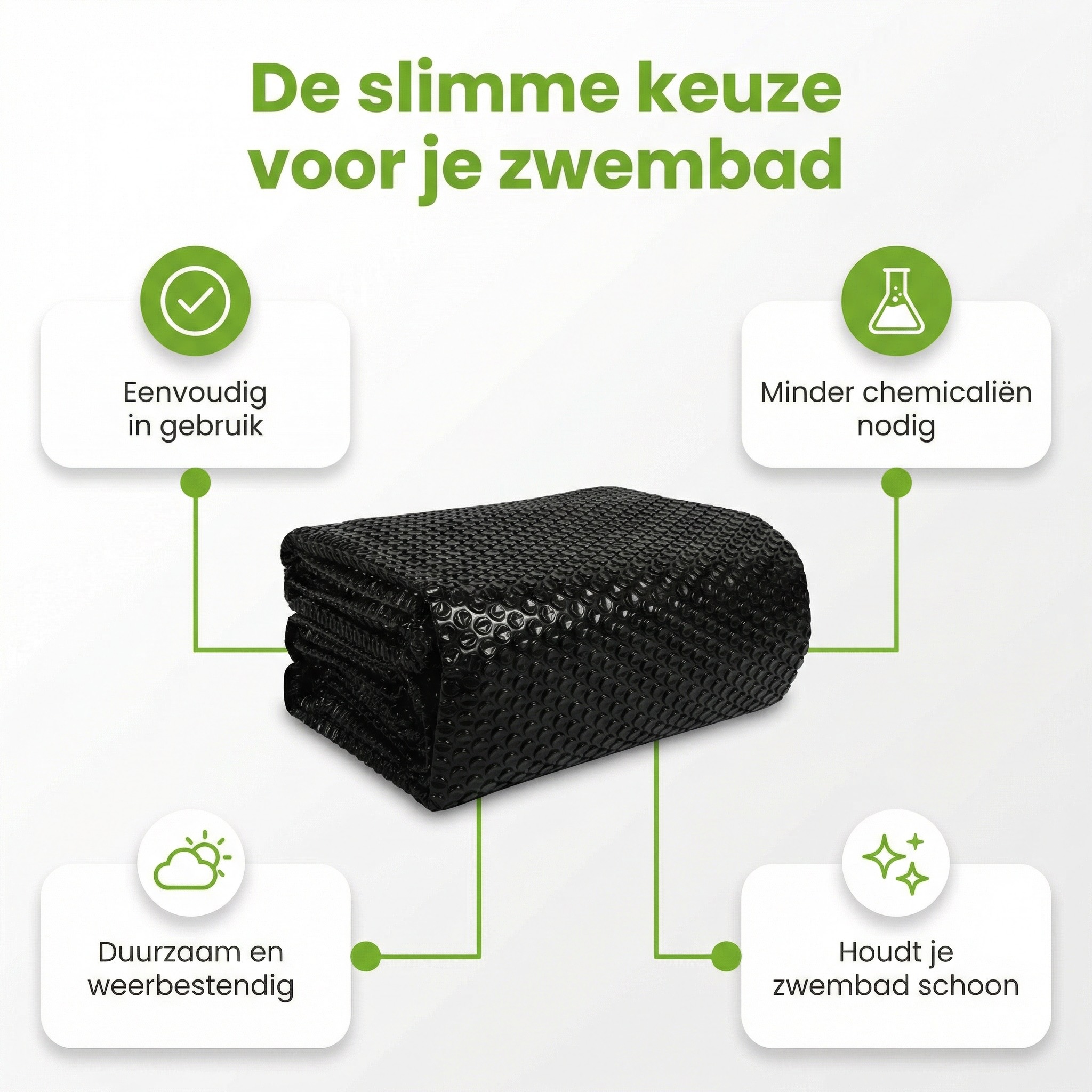 Comfortpool pro ø305 cm afdekzeil - Black