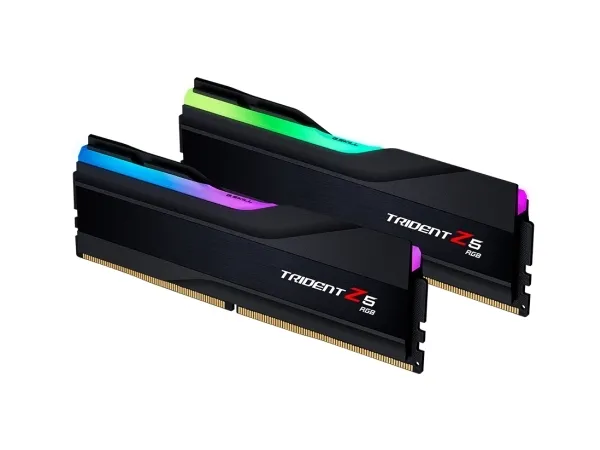 G.Skill Trident Z5 RGB - DDR5 - sæt - 32 GB: 2 x 16 GB - DIMM 288-PIN - 6000 MT/s / PC5-48000 - CL40 - 1.3 V - ikke bufferet - ikke-ECC - mat sort