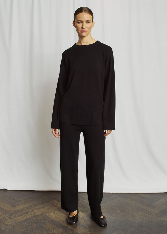 Bruun & Stengade BS Scarlett Pants - Merino Wool Blend Black