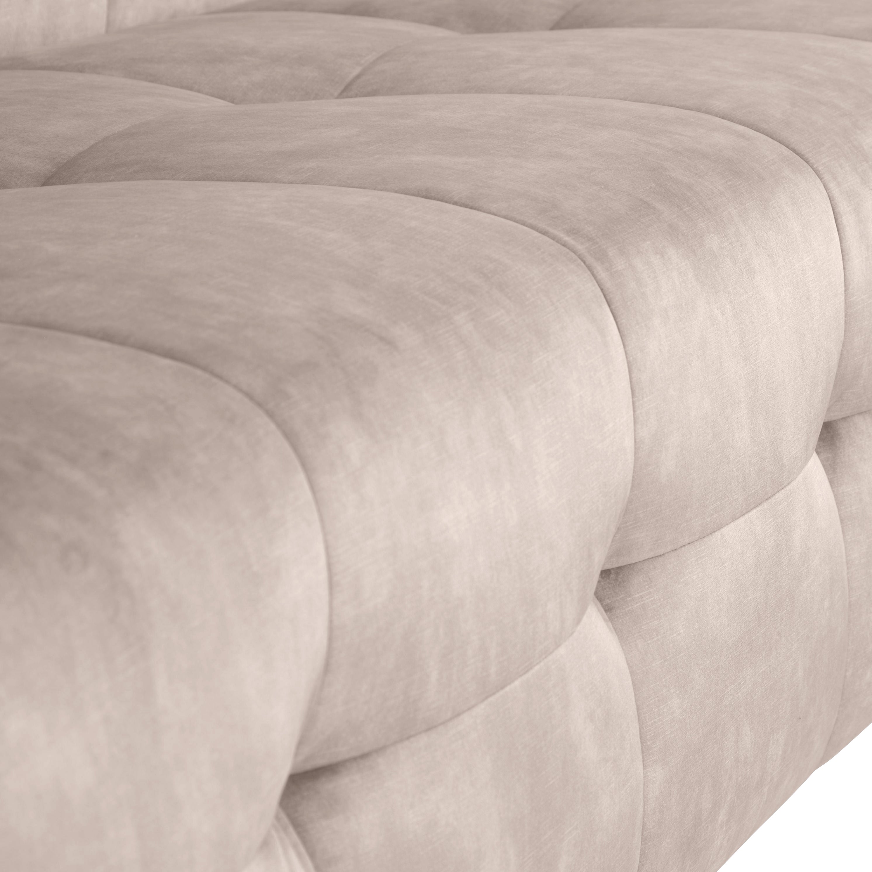 by fonQ Wies 4,5-zits Hoekbank Rechts - Fluweel - Taupe