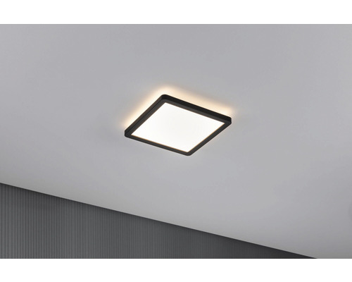 LED paneel 12,5W 900 lm 3000K 19x19 cm + achtergrondverlichting Auria zwart