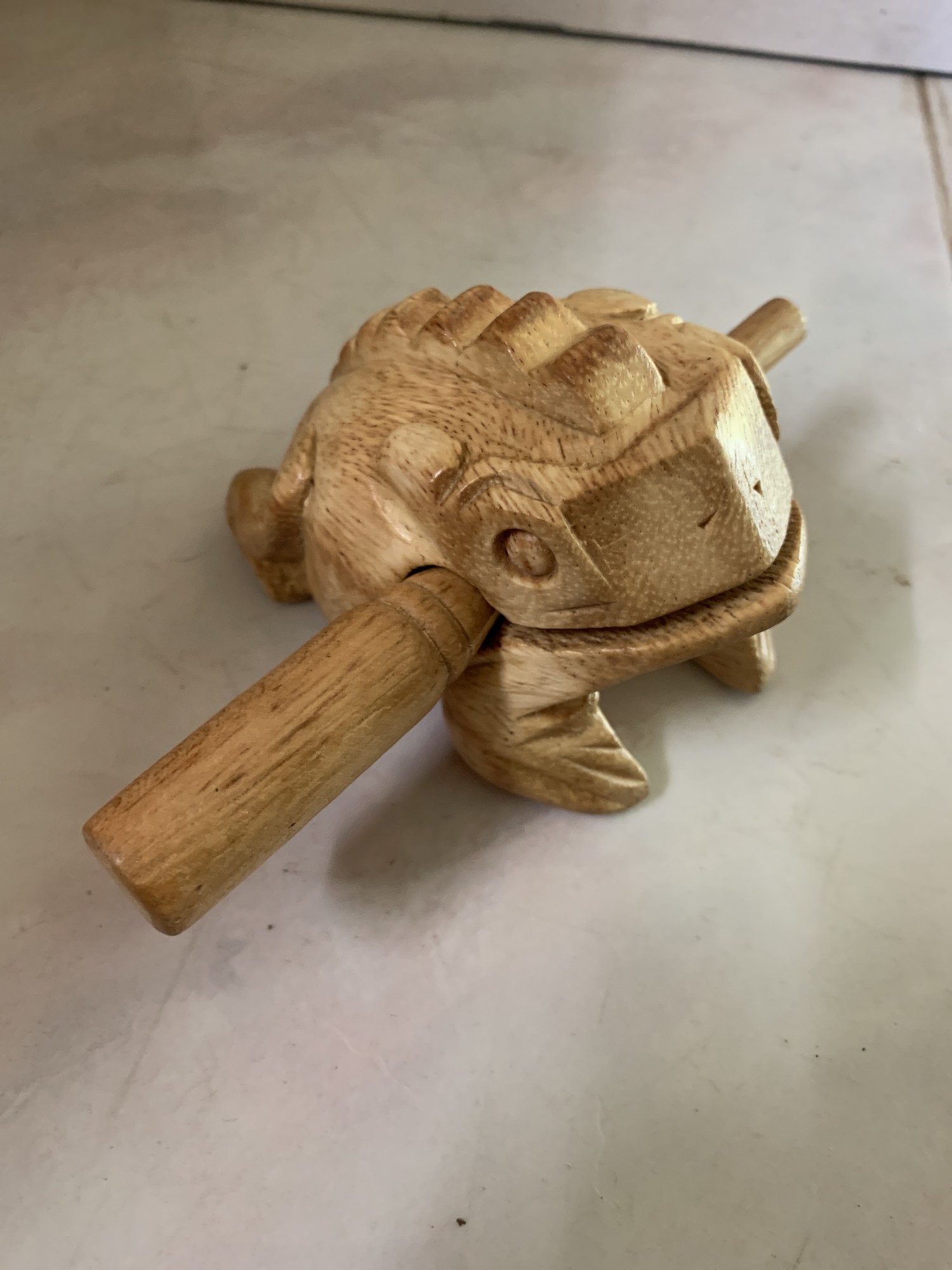 Klangfrosch, aus Regenbaumholz, natur, B 10 cm, T 7 cm, H 7 cm günstig bestellen