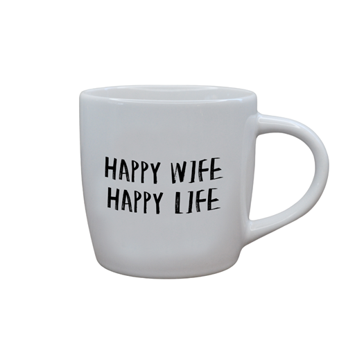 Kasialilja Happy Wife Krus, Hvid, 30 cl